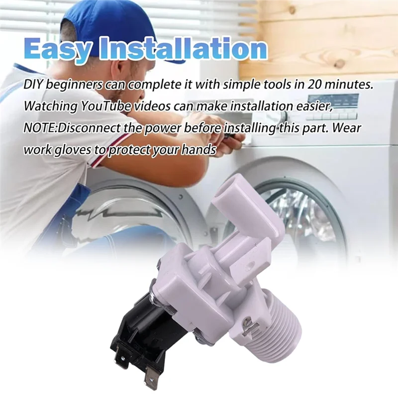 B64B-آلة مدخل صمام الجمعية غسالة FCD270B-C Ebow الملف اللولبي صمام ل ميديا Royalstar AC220V-240V #4