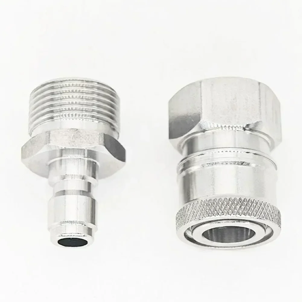 High Pressure Nozzle Pressure Washer Quick Connector Outdoor Cleaning Tasks High Pressure Cleaning Accessories Leak-proof Design