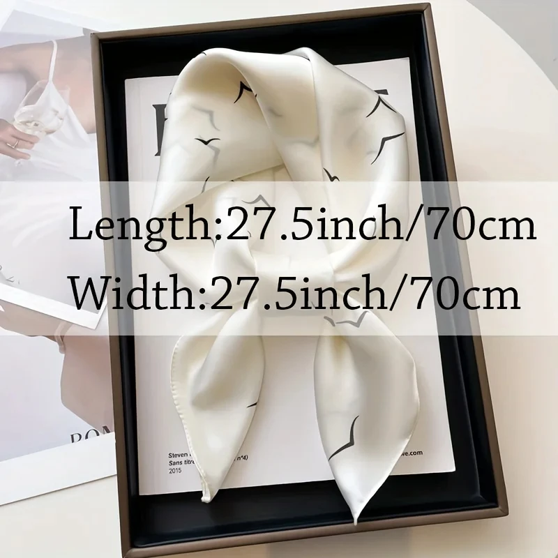 Luxury Brand 2024 Skinny Neckerchief Scarf For Women Satin Silk Ribbons Bandana Ladies Neck Tie Wrist Wrap Shawl Echarpe