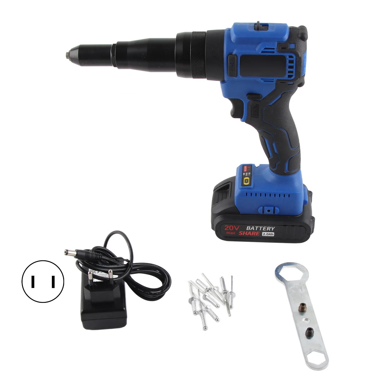 เครื่องตอกหมุดอัตโนมัติแบบไม่มีแปรง ชุดปืนตอกหมุดไร้แปรงถ่าน เครื่องมือตอกหมุดไฟฟ้าอัตโนมัติเต็มรูปแบบพร้อมแบตเตอรี่