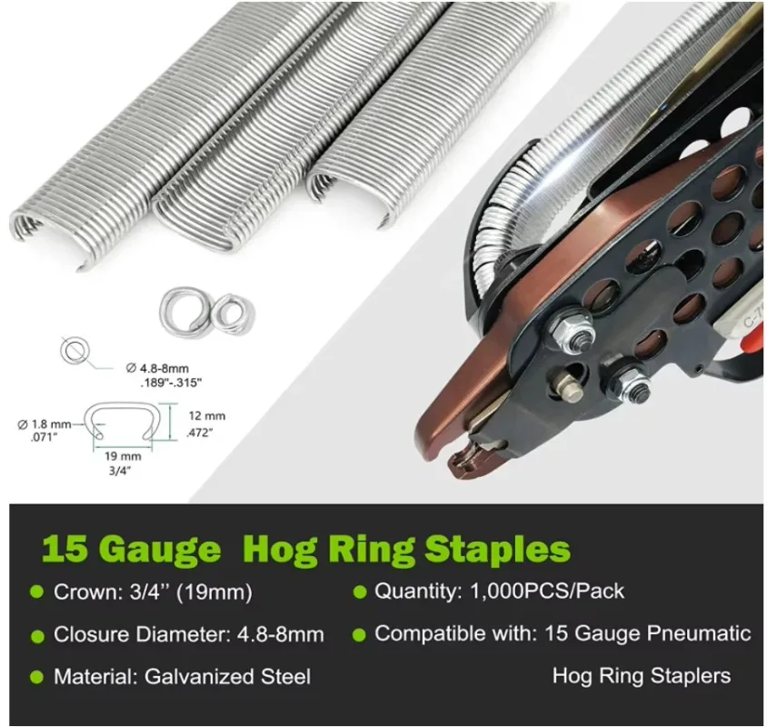 Marca más barata PRECIO Pistola neumática de anillo de cerdo C7C C7E Pistola de clavos de pistón grapadora de aire