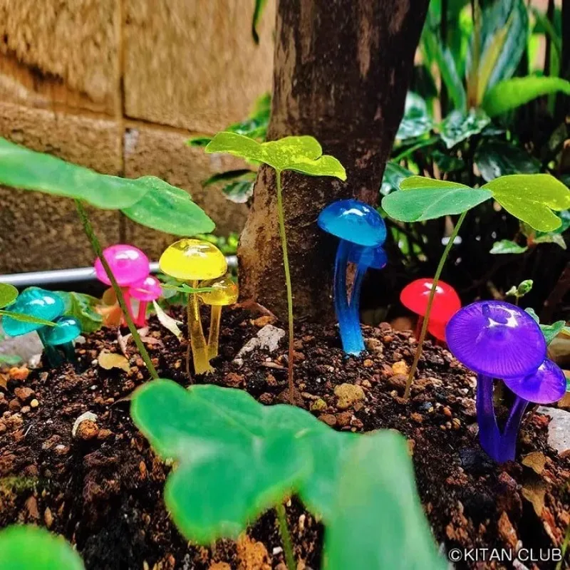 KITAN CLUB Original Gashapon Capsule Toys Figure Kawaii Mushroom LED Light Keychain Cute Miniature Anime Pendant Model