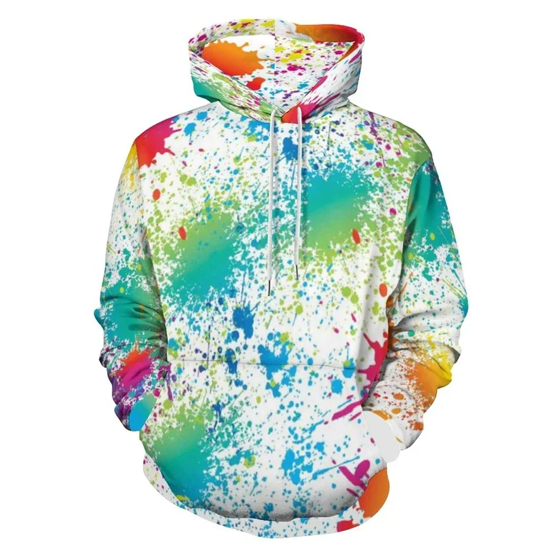 Colourful Graffiti 3D Print Hoodies Men Women Casual Oversized Hoodie Pullovers Hooded Sweatshirts Tracksuit Coats Kids Clothing