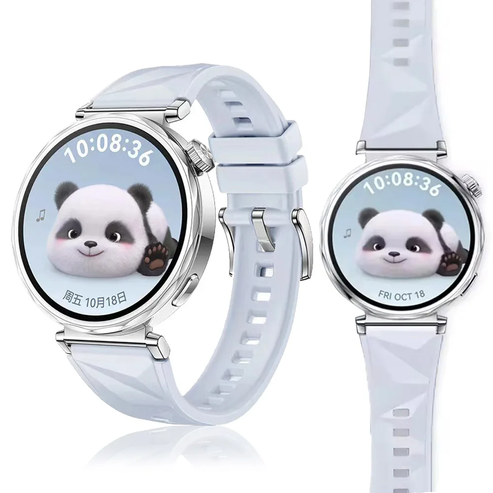 ซิลิโคน 18 มม.สําหรับนาฬิกาHUAWEI GT 5 Pro 42 มม./GT5 GT4 41 มม.สําหรับGarmin Forerunner 265S 255Sสร้อยข้อมือกีฬาWatchband