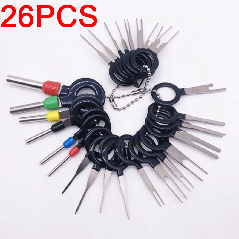 Car Terminal Removal Kit Wire Plug Connector Extractor Puller Release Pin Kit Electrical Wiring For Automotive Plug Repair Tools