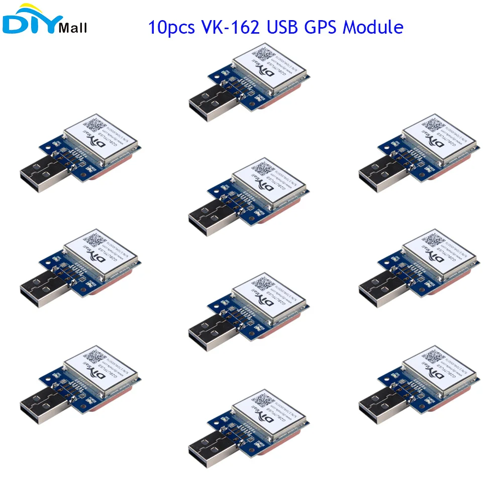 

10pcs DIYmall VK-162 USB GPS Module GMOUSE Navigation Support Google Earth 7th Chip Work with Windows