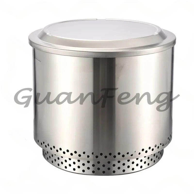 Large Outdoor Courtyard Camping\ Stainless Steel Smokeless Wood Stove