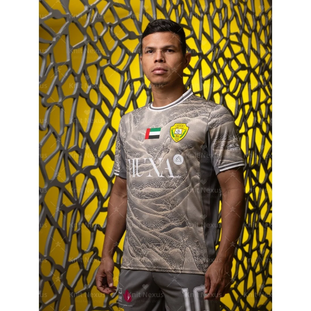25-26 الإمارات العربية المتحدة برو الدوري آل Wasl FC المنزل لكرة القدم جيرسي الخريف الرياضة الجافة بسرعة تي شيرت رجالي ملابس الأطفال المحملة Y2k امرأة