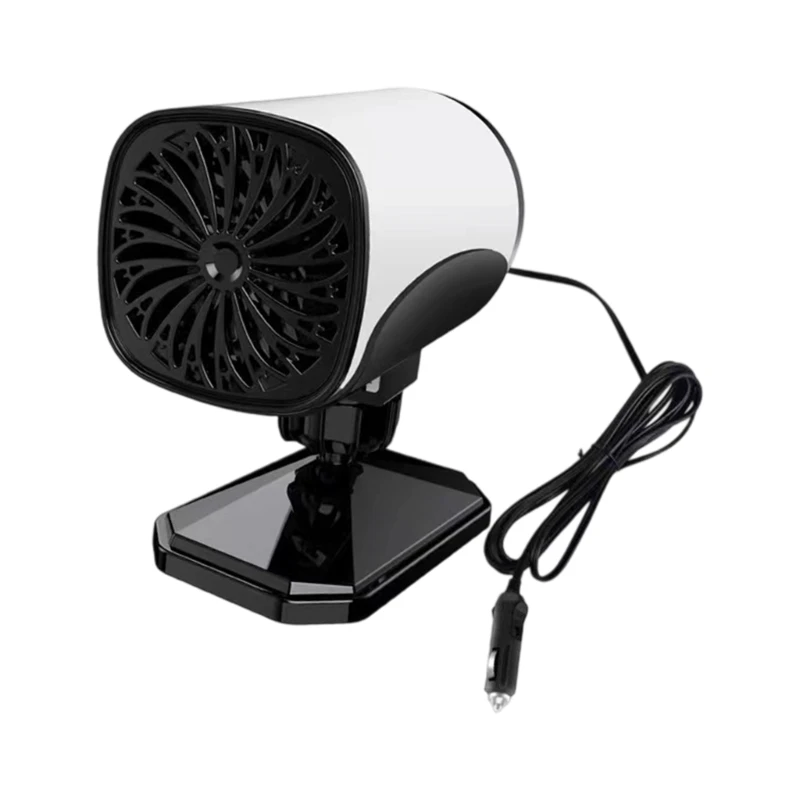 U13C 12V/24V Car Electric Heater Rotating Adhesive Demister Defroster Heating Cooling Fan Windshield Defogger Heating Dryer