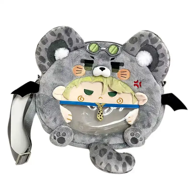 Anime Nanami Kento sac en peluche sac à bandoulière Cosplay sac à dos Lolita filles femmes quotidien décontracté bandoulière sac de messager Itabag gris