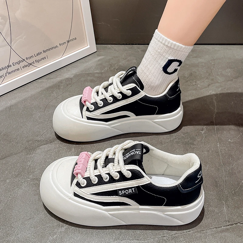 

Women's Simple Canvas Shoes, Casual Lace Up Platform Shoes, Women's Comfortable Low Top Shoes