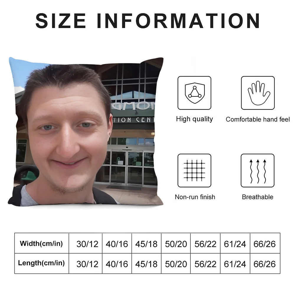 D-Daniel لارسون Selfie كيس وسادة ثلاثية الأبعاد طباعة ألياف البوليستر 45*45 سم أريكة المنزل رمي غطاء وسادة الديكور مهرجان هدية