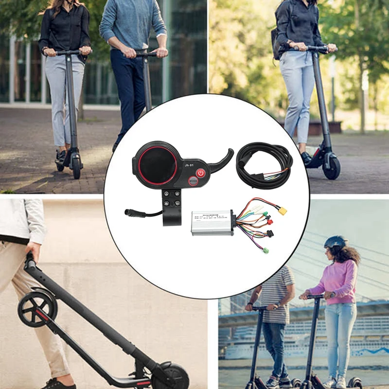 JH-01 Mètre Prada conseil LCD Affichage 6PIN + 48V 20A Brushless Contrôleur Sans Hall Pour Scooter Électrique E Vélo Accessoires