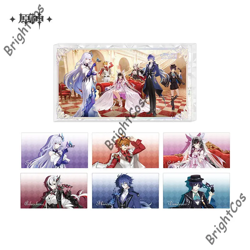 

[Официальный товар] Genshin Impact FES 2026, блестящий акриловый орнамент Skirk Tartaglia Columbina Arlecchino Flins Wanderer