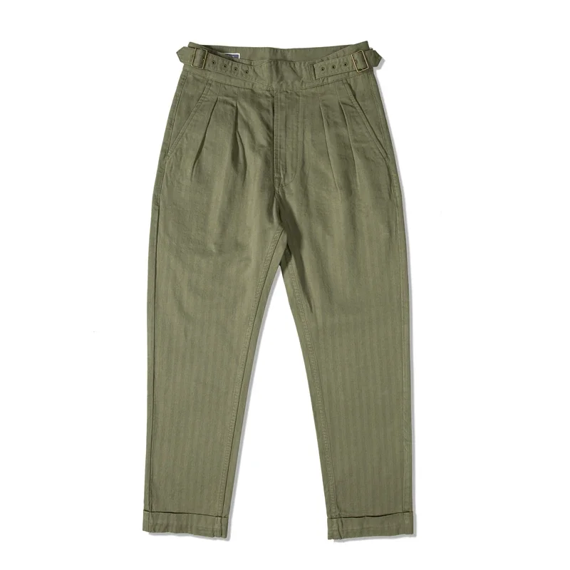 Red Tornado Herringbone Cotton Gurkha Pants Men\'s Daily Casual Trousers 2 Types