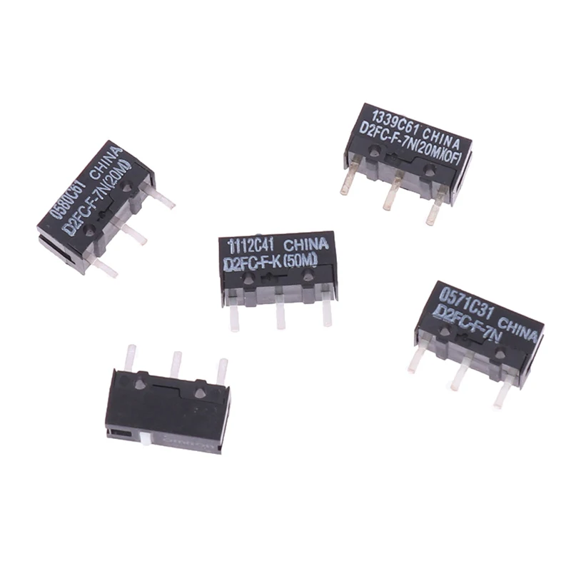 Micro Switch para Mouse, D2FC-F-7N, D2FC-F-K(50M) -RZ, D2F, D2F-01, D2F-01F, D2F-L, D2F-01L, D2F-FL, 2Pcs