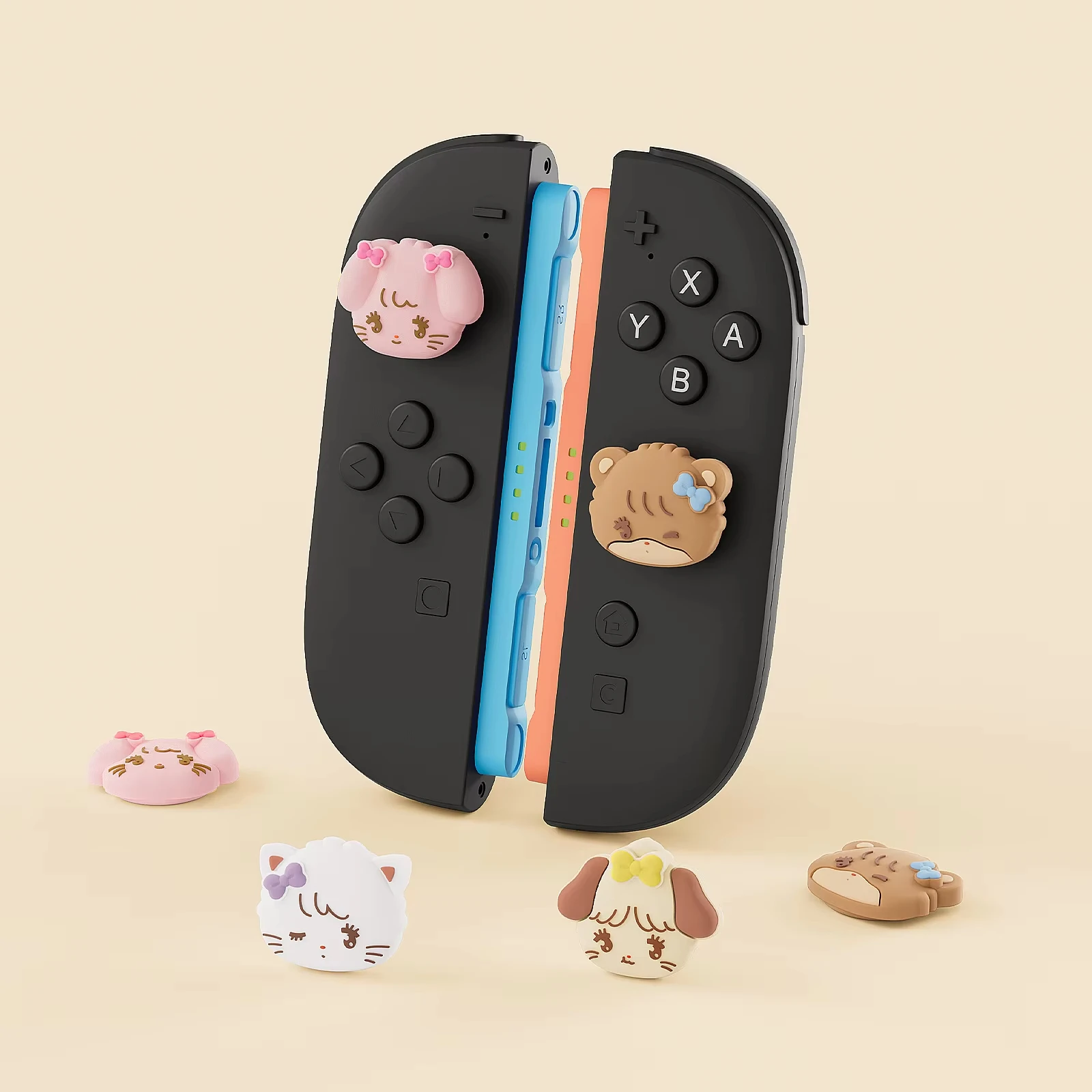 geekshare-mikko-thumb-grips-compativel-com-switch-2-protetor-de-joystick-de-silicone-para-controle-ns2-design-de-desenho-animado-fofo