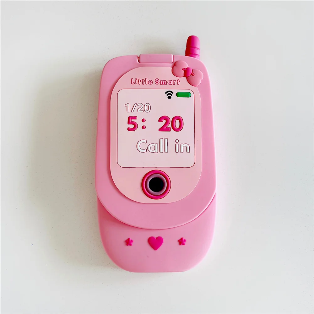 Модель телефона в стиле ретро для iphone 15 14 13 12 11, чехол для Apple iphone 15promax 15pro, Милый Забавный розовый держатель для телефона с зеркалом