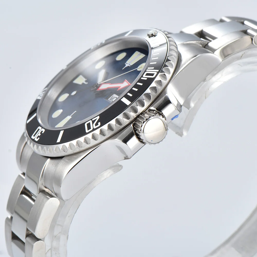 Модные новые мужские часы с механизмом NH35, 41 мм, супер светящийся циферблат, сапфировое стекло, светящийся календарь из нержавеющей стали