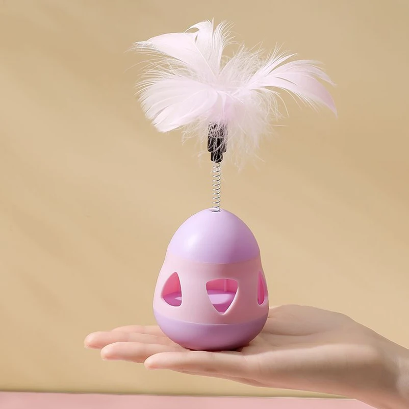 Hot cat toys Tumbler Baby cat tickling stick supplies Automatic tickling cat feather toy Kitten self hi pet toy
