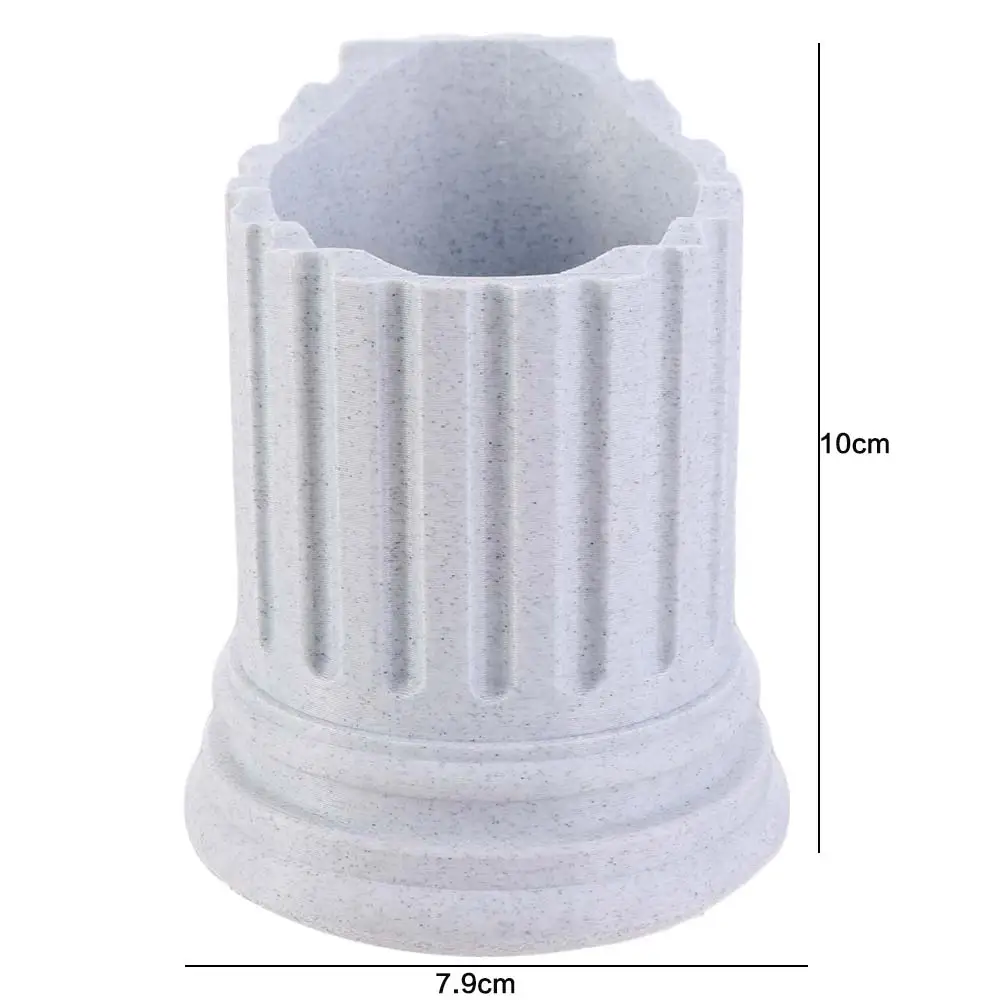 Ancient Greek Style Roman Pillar Pen Holder Stone Pillar Roman Column Pencil Holder Irregular Storage Box Makeup Brush Storage