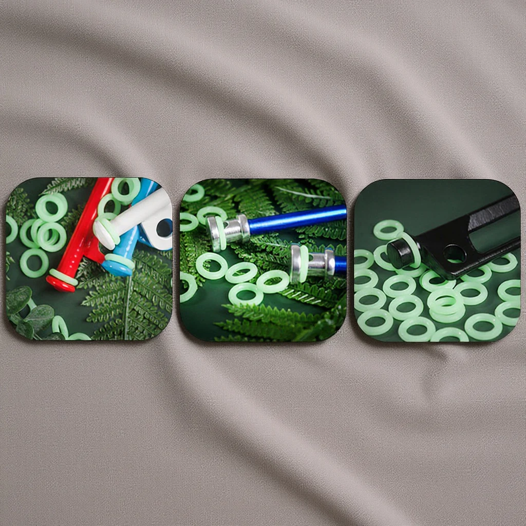 Anillo de silicona nocturno para tienda de campaña, estaca fluorescente, clavijas de tierra para campamento, potenciador de visibilidad, seguridad para viajes al aire libre, 40 Uds.