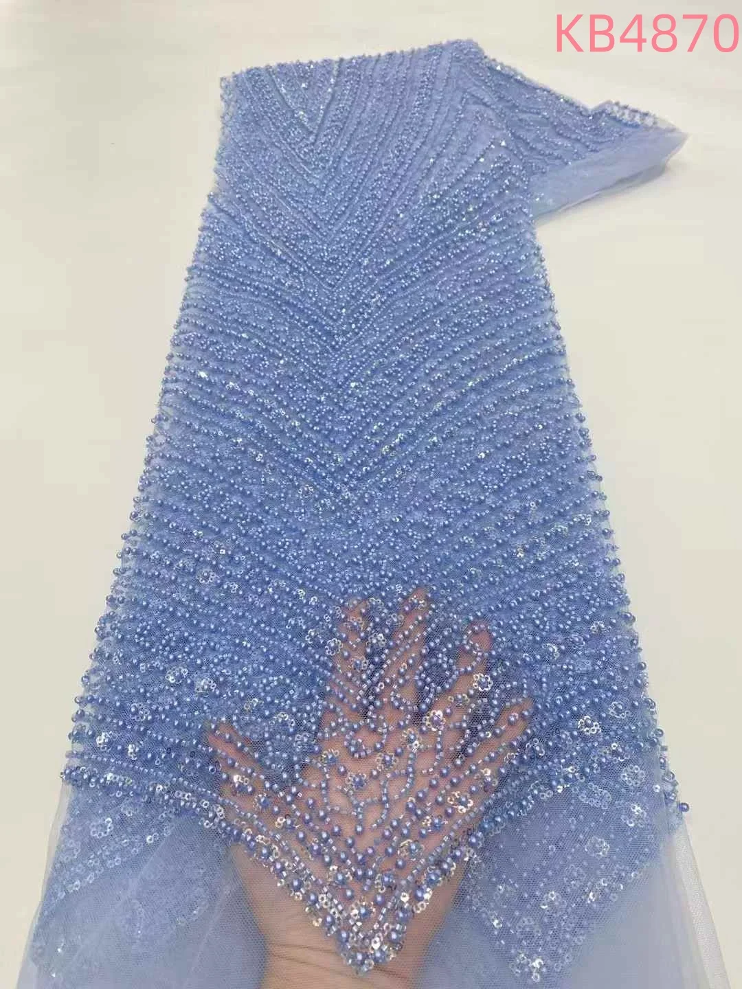 

Oliver Green Beaded Lace African Beaded Lace Fabric 2025 High Quality French Mesh Sequins Beaded Lace Fabric For Sewing KB4870