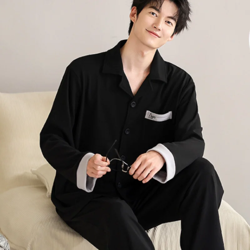 

Men's Clothing Suit Man Pajamas Homewear Sportswear Set Casual Wear Bathrobe Fashion Y2K Pants Autumn Clothes Pajamas Wholesale