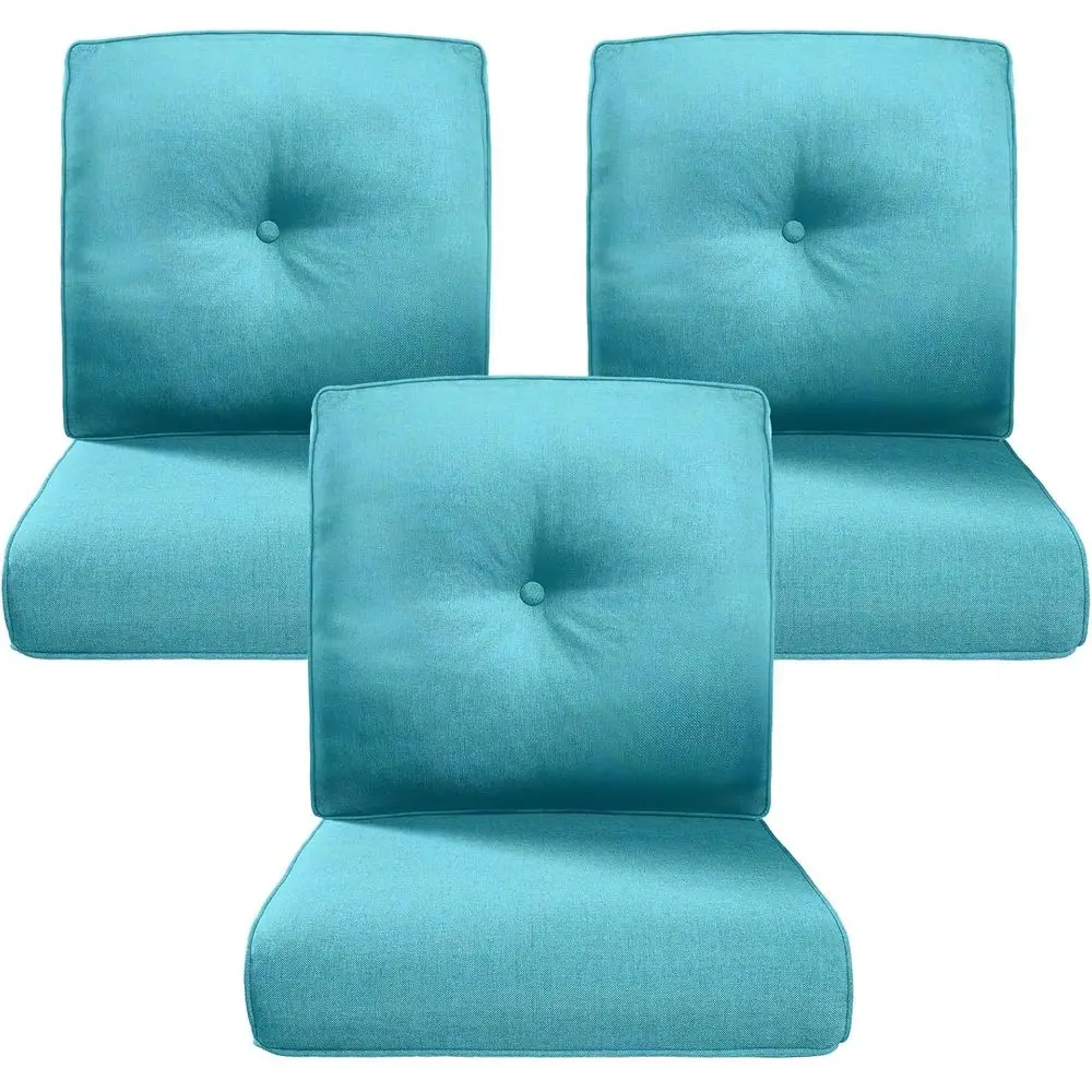 

Thick 4 Outdoor Cushion Set - 22x24 Inches, 28D Sponge, Spill-Resistant, Removable for Patio Furniture or Sofa Bench Swing - Tur