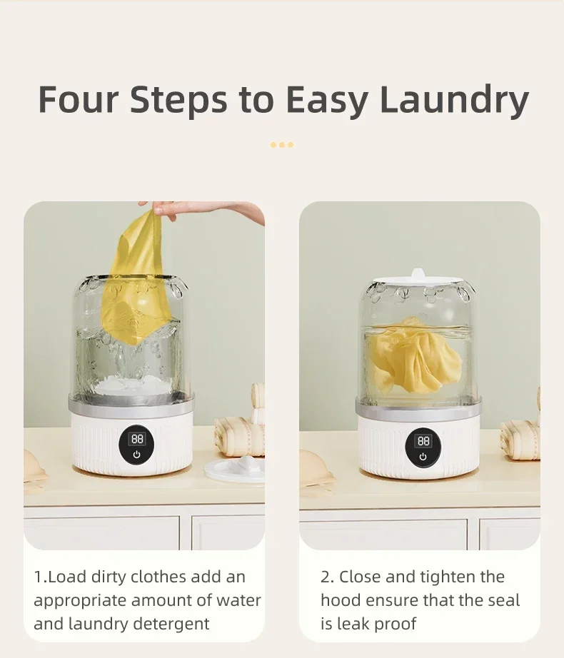 Smart Mini Washing Cup Features