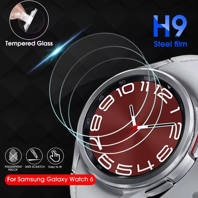 Para Samsung Galaxy Watch 7 6 Protector de pantalla de vidrio templado para Samsung Galaxy Watch 7 Watch 6 47/44/42/40mm película protectora