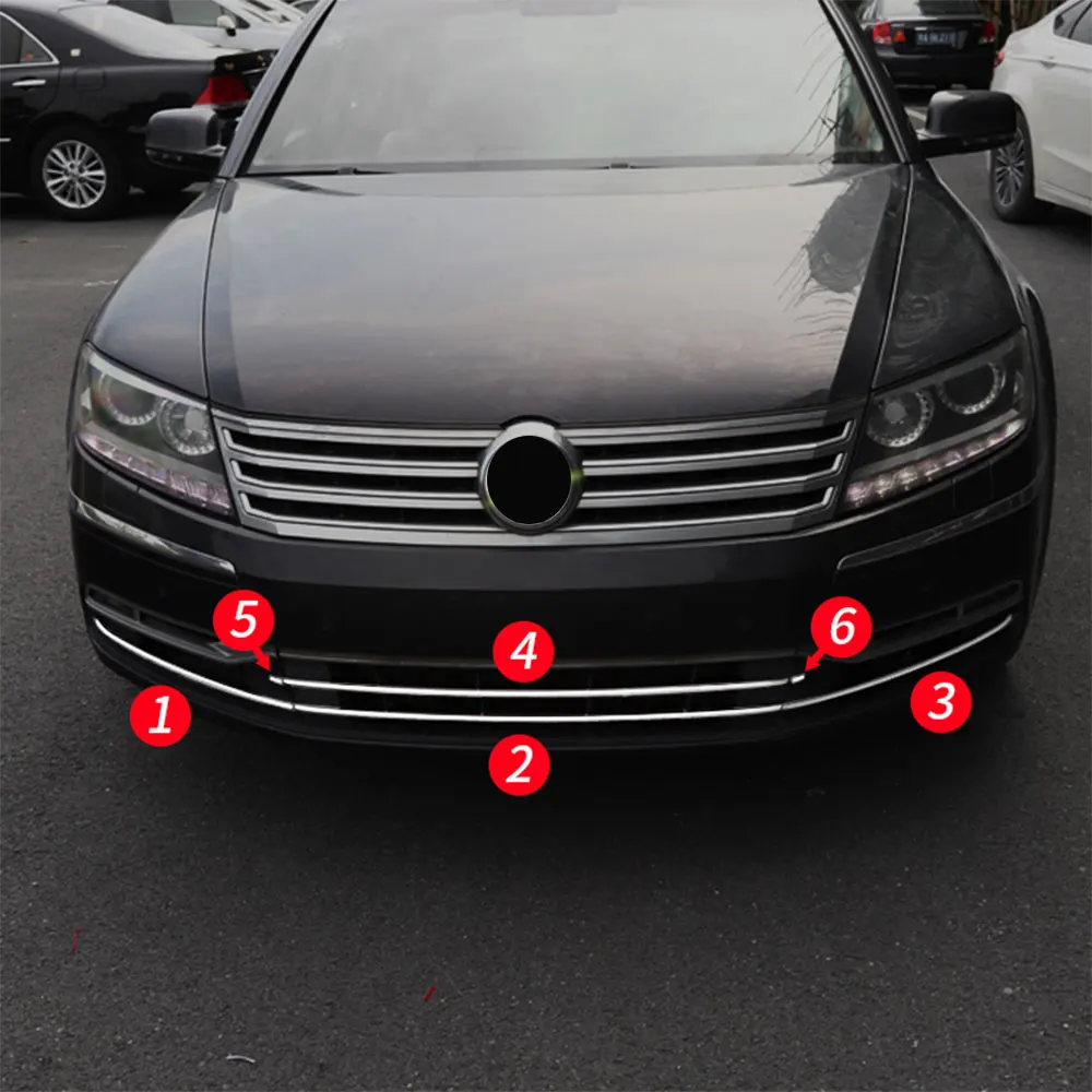

For Volkswagen Phaeton 12-15 grille decorative strip with stainless steel decorative strip under the mesh grille