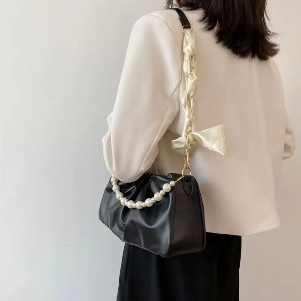 

Trendy Korean Cloud Shoulder Bag Luxury PU Leather Luxury Crossbody Bag Small Sweet Women's Handbags Ladies