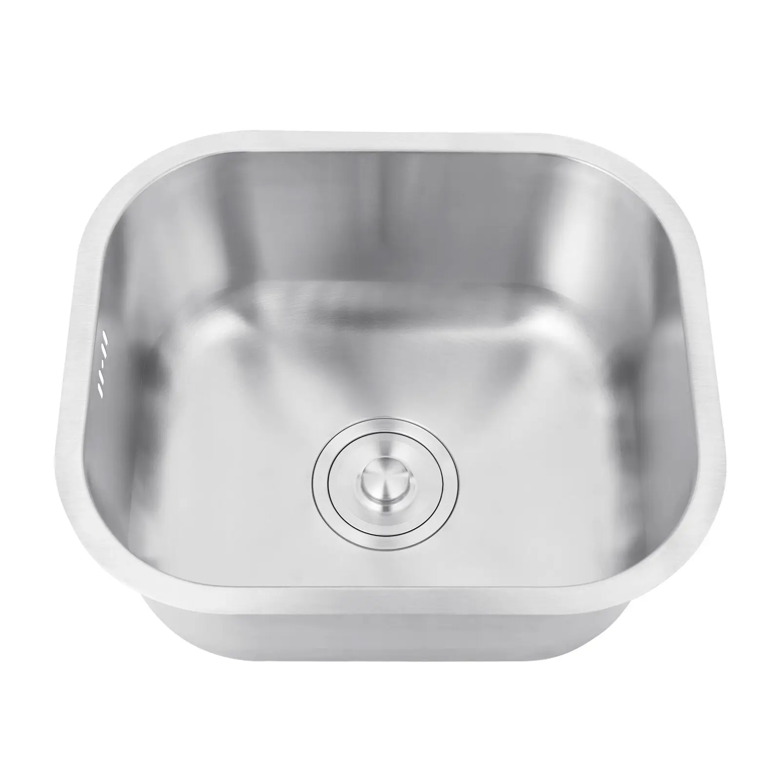 Stainless Steel Kitchen Sink Under/Topmount Laundry  304 Washbasin 39x36cm For Home Fixture with filter Drainage Drain