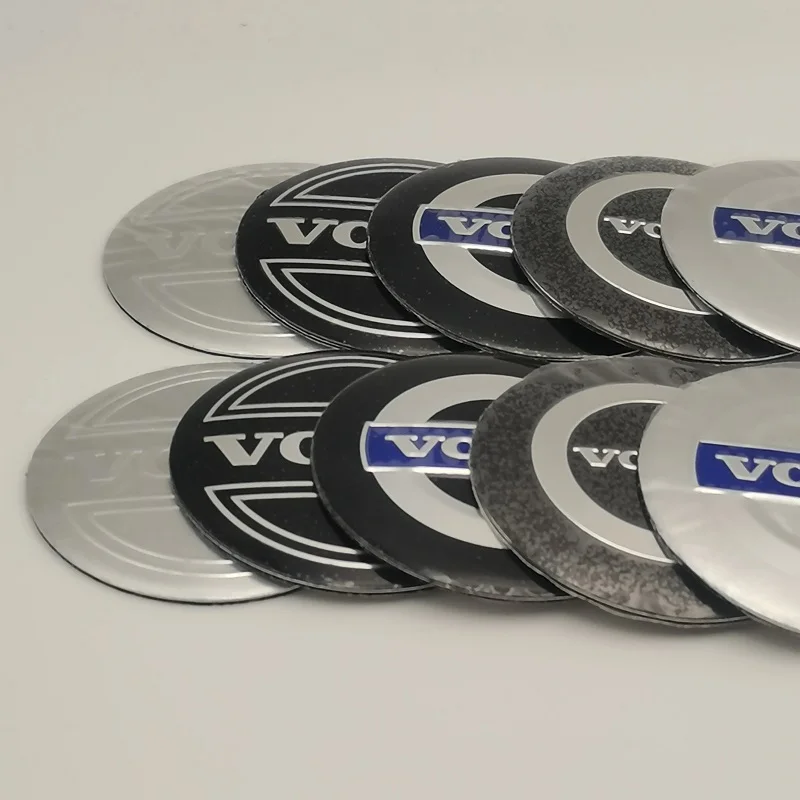4 Peças 56mm Emblema Automotivo Adesivo para Centro de Roda Acessórios para Volvo Polestar AWD S60 XC60 S40 XC40 XC90 V60 S80 S90 V90 T5