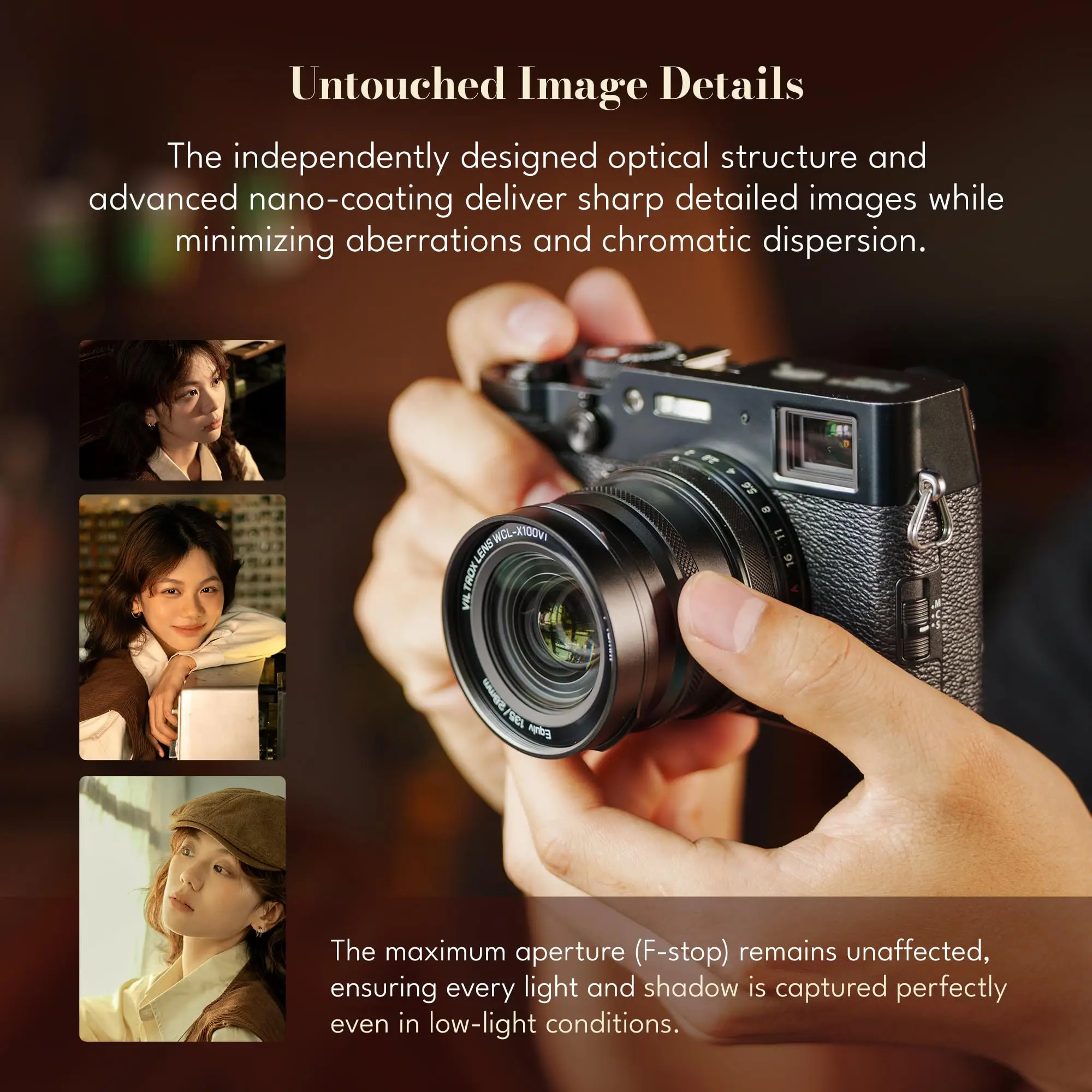 Viltrox WCL-X100VI 28mm 상당 광각 변환 렌즈 후지필름 X100 시리즈 카메라용 후지필름 X100VI X100V X100F