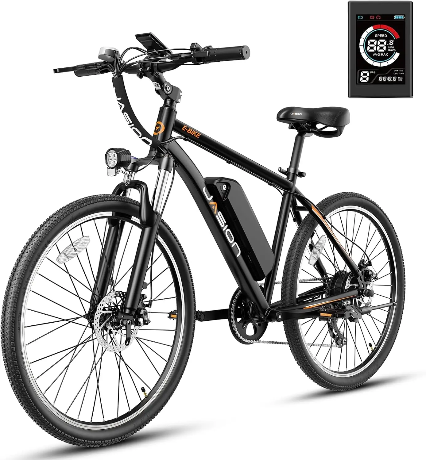 

EB5 Electric Bike for Adults with Peak 500W Motor, 40Miles 20MPH Commuting Electric Mountain Bike with 360Wh Re