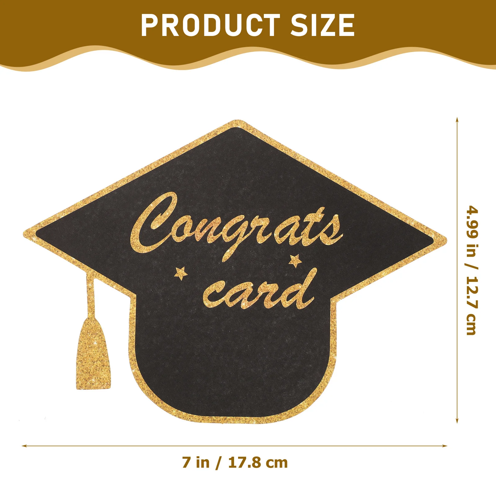 30 Uds. Tarjetas de felicitación con forma de gorro de graduación, tarjetas de papel exquisitas para invitaciones de graduación, tarjeta de felicitación de bendición de fiesta