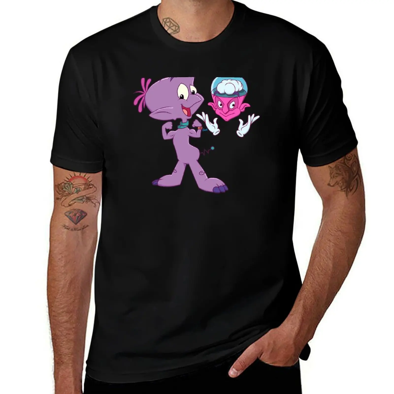 Widget and Mega Brain T-Shirt customs design your own man clothes men clothing