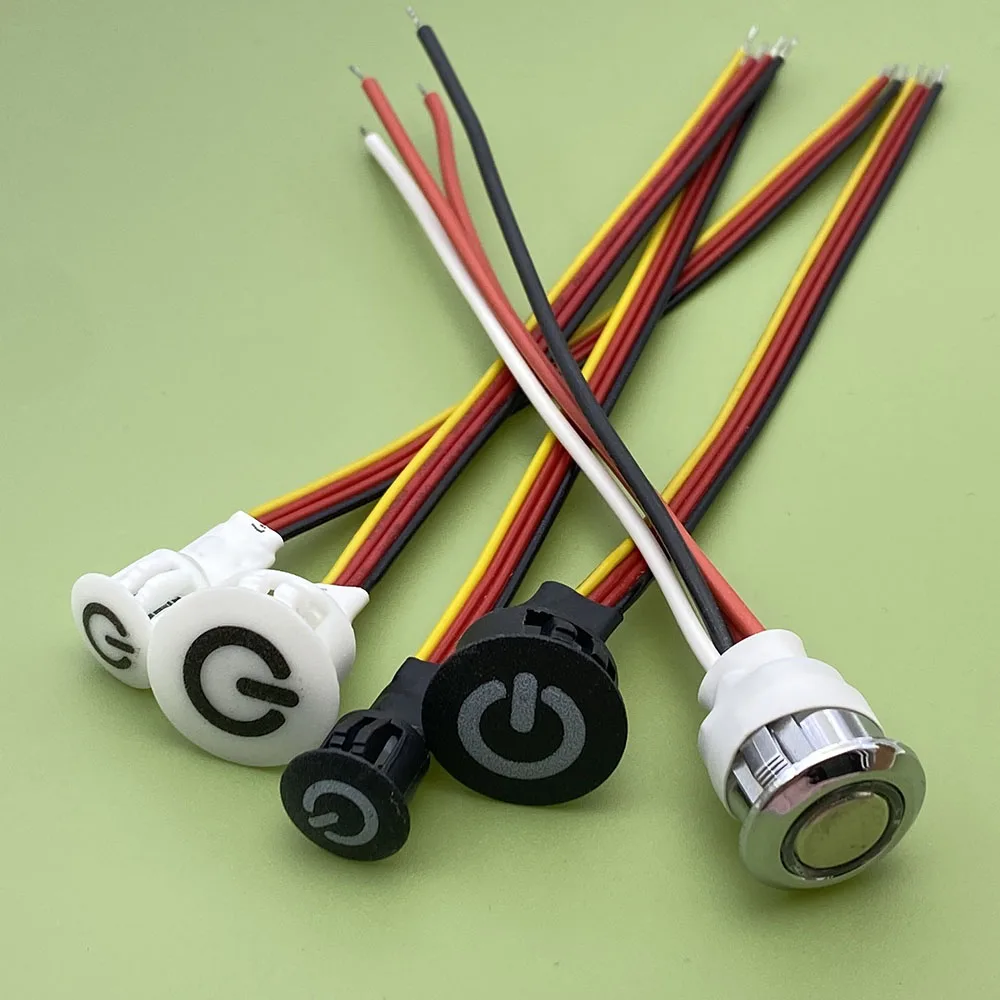 タッチセンシティブLED調光スイッチ,スマートホームコントローラー,キャビネット,ワードローブ,デスクランプ,内蔵スイッチ,DC 5v,12v,24v,4a,18mm