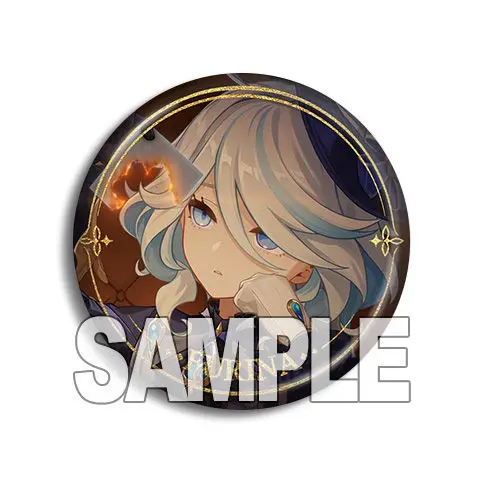 DIY Anime Game GS Impact Cosplay Arlecchino Furina Clorinde Navia Sigewinne Laser Badge Birthday Present Souvenir Merch