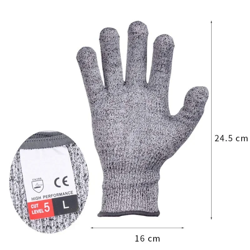 Anti Cut, Anti-Scratch, Multi-Purpose Gloves for Industry, Kitchen, Gardening and Glass Cutting, High-strength, Level 5 Safety
