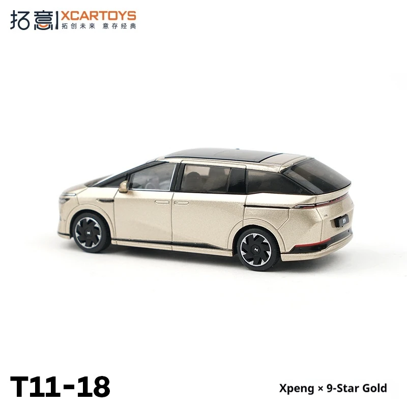 XCARTOYS Model Samochodu ze Stopu Metali w Skali 1/64, Złoty Starburst, Model Pojazdu Kolekcjonerskiego, Bez Sterowania Radiowego