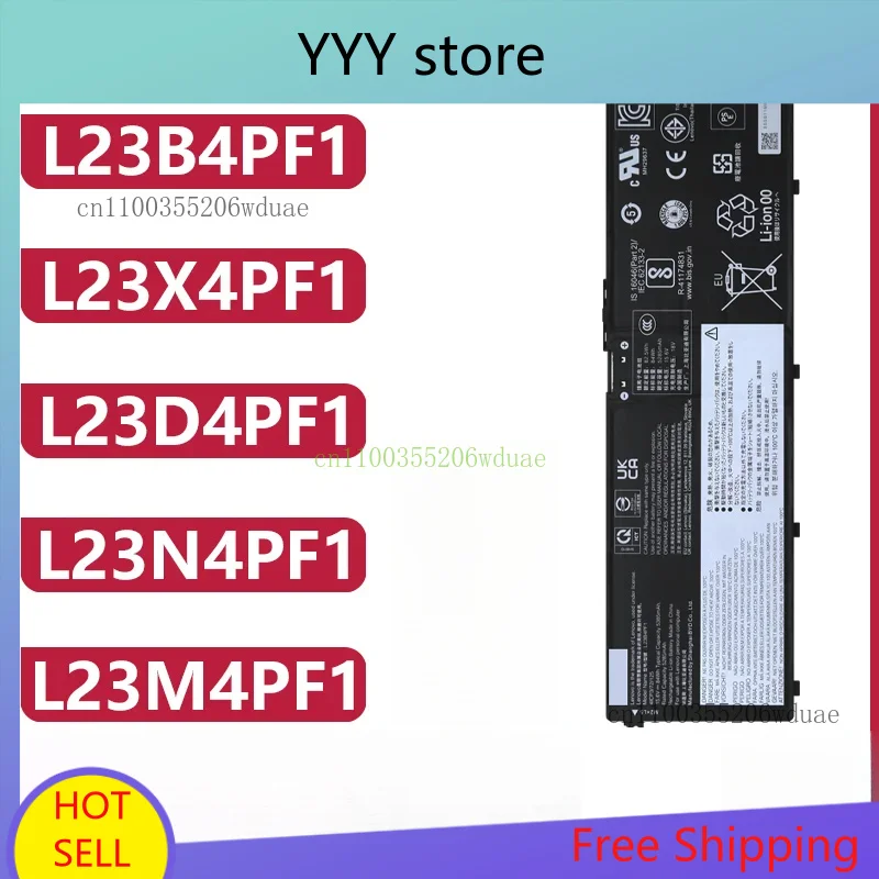 Für Lenovo IdeaPad Pro 5 14IAH10/14IMH9/14AHP9/16IMH9/16AHP9/16IAH10 L23B4PF1 L23X4PF1 L23D4PF1 L23N4PF1 L23M4PF1 Laptop batterie