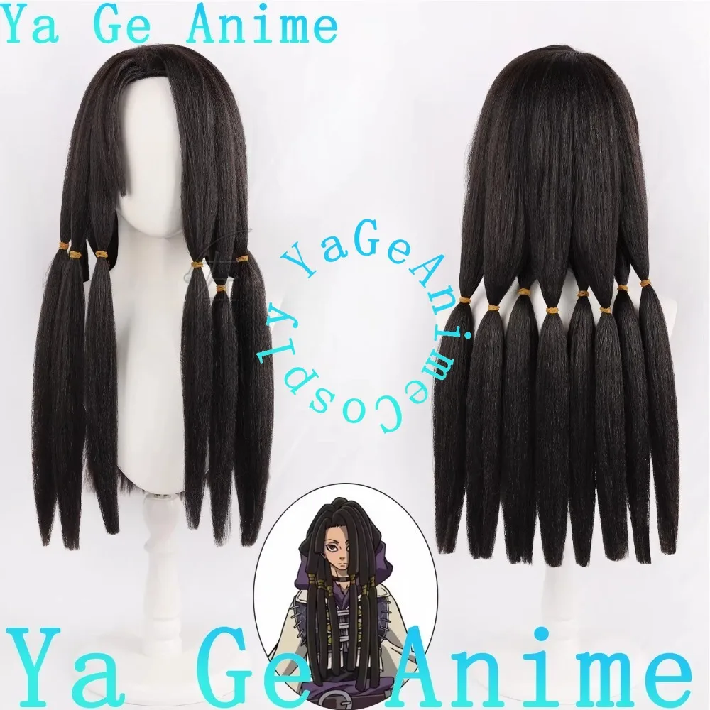

Jaba Cosplay Wig Full Head Corn Wave Texture Fluffy Synthetic Hair Horror Game Character Props