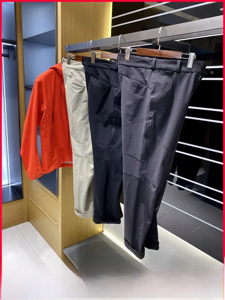 

Мужские повседневные брюки Softshell для активного отдыха: дышащие, водонепроницаемые, быстросохнущие, эластичные. Новинка весна-лето. Модные молодежные стильные брюки.