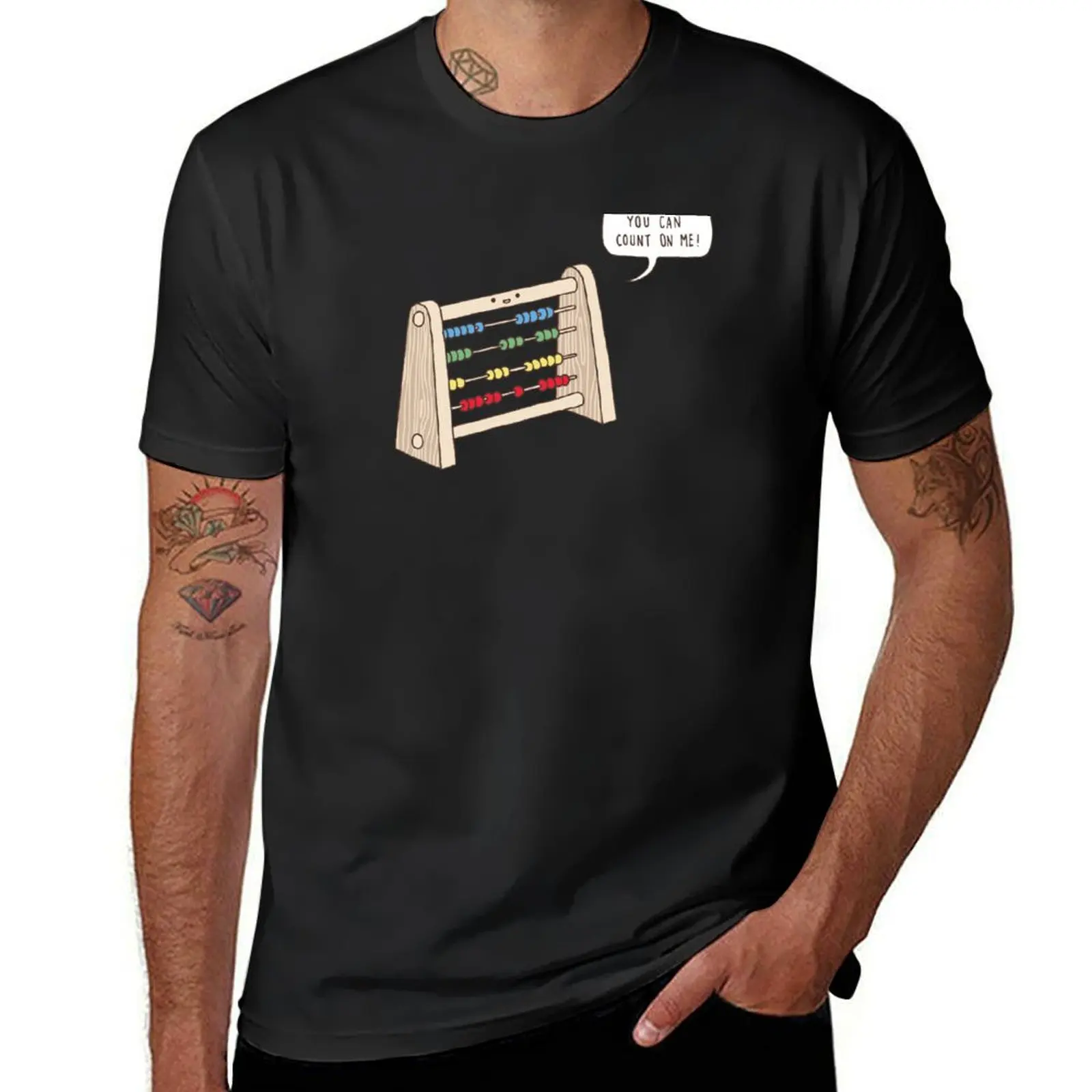 The Ever-Reliable Abacus T-Shirt plus size tops customs design your own tees Men's cotton t-shirt