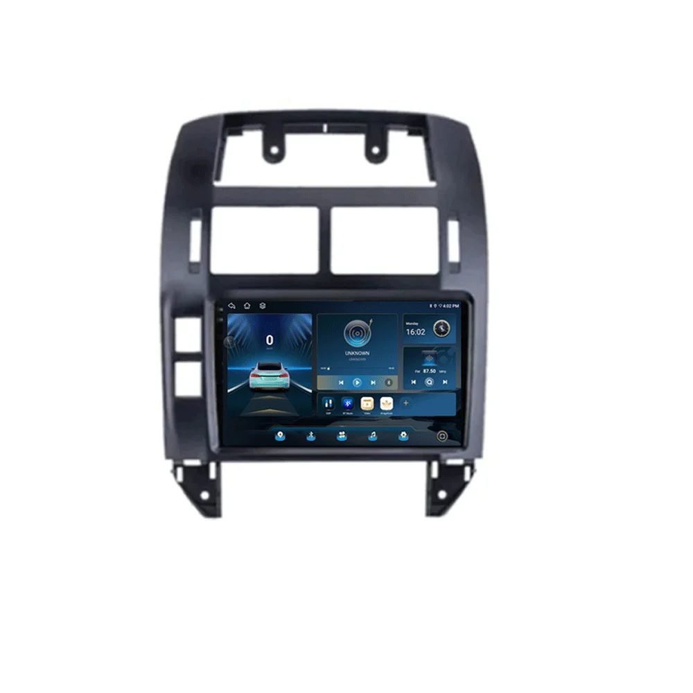 Android 16 autoradio voor Volkswagen Polo Mk4 IV 4 2001 - 2009, videospeler, navigatie, stereo, GPS, geen 2din, 2 din dvd, 4G+WIFI, DSP - afbeelding 2