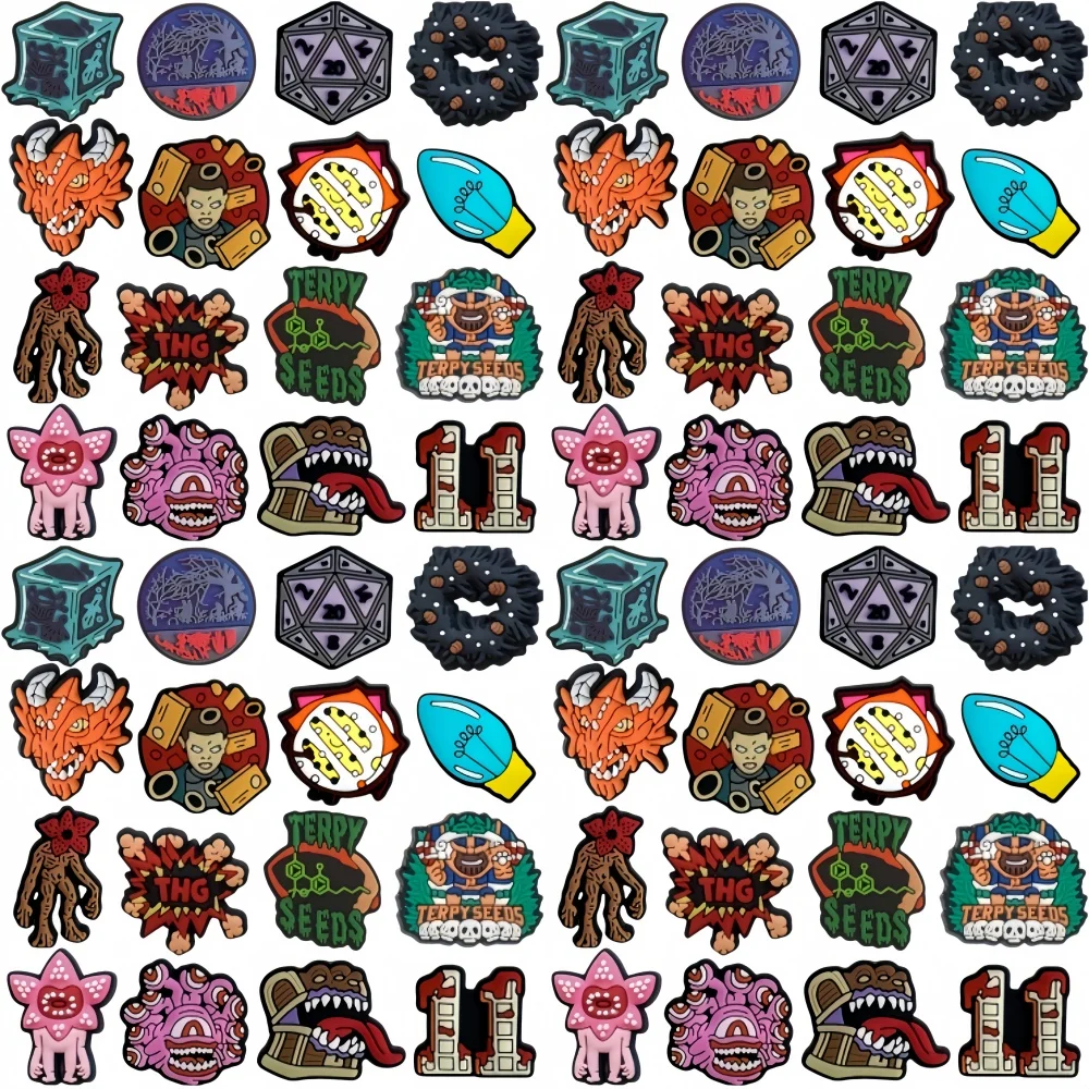 16Pcs Horror Movie Characters Shoe Charms for Adults Men Women Wristband Clog Sandals Accessories Halloween Party Gifts
