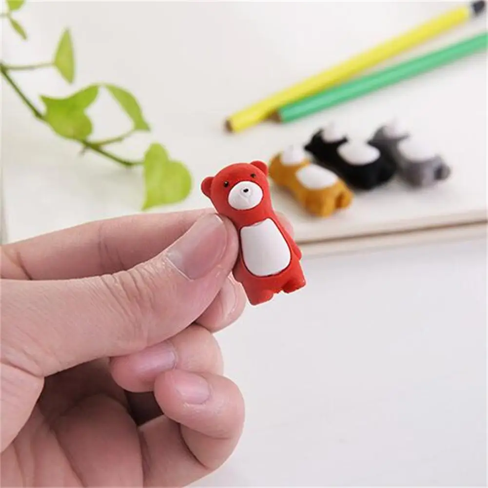 1 Máy Tính Dễ Thương Bút Chì Tẩy Hoạt Hình Đứng Gấu Hình Mới Lạ Tẩy Dành Cho Trẻ Em Học Tập Văn Phòng Sinh Viên Văn Phòng Phẩm